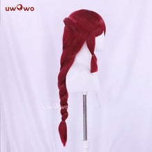 Load image into Gallery viewer, UWOWO Ahri Wig Game League of Legends/LOL: Foxfire Ahri 2023 ASU Cosplay Wig Long Hair with Ear Brown Red Hair 80CM