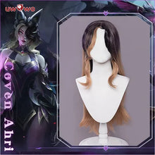Load image into Gallery viewer, IN STOCK UWOWO League of Legend Cosplay Ahri Costume LOL Coven Ahri Costume with Ears Halloween Costume Ahri Witch Women Dress