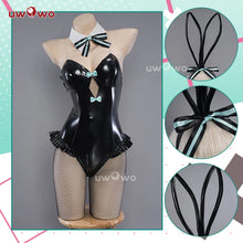 Load image into Gallery viewer, IN STOCK UWOWO Mikku Bunny Cosplay with Headband Black Mikku Cosplay Costume Bodysuit Canival Halloween Outfits