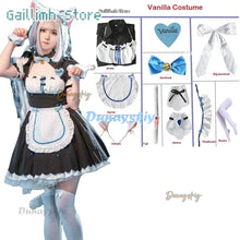 Load image into Gallery viewer, Vanilla Cosplay Costume In Stock Maid Dress Maid Outfit NEKOPARA Chocola Vanilla OVA Maid Game Uniform Cat Neko Girl Women