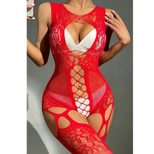 Load image into Gallery viewer, Plus Size One Piece Open Bra Crotchless Underwear For Women Sex Lace Transparent Sexy Lingerie Babydolls Erotic Bodysuit Mujer