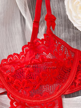 Load image into Gallery viewer, Sexy Lingerie Woman Lace Transparent Underwear Brief Sets Bra Kit Push Up Breves Sets Erotic Bra Set Sexy Underwear