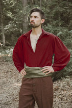Load image into Gallery viewer, Cotton - Men's/Women's Renaissance Faire Shirt- Square Cuff halloween costumes for women cosplay costumes