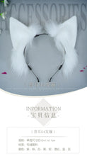 Load image into Gallery viewer, Cat Ear Headband Kawaii Fox Ear Lolita Cosplay Headwear Japanese Fluffy Hair Accessories Adjustable Ear Jk Role Play Headdress