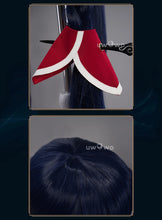 Load image into Gallery viewer, IN STOCK UWOWO Ahri Cosplay Wig Game League of Legends/LOL: Ahri Wig Champion Cosplay Wigs Ahri Hair Dark Blue 100cm Long Wig