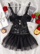 Load image into Gallery viewer, Sexy Lingerie Woman Lace Transparent Underwear Brief Sets Bra Kit Push Up Breves Sets Erotic Bra Set Sexy Underwear