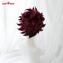 Load image into Gallery viewer, Tanjirouu Cosplay Wig 25cm Short Yellow Orange Gradient Demonn Slaying Hair