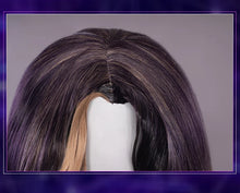 Load image into Gallery viewer, UWOWO Coven Ahri Cosplay Wig Game League of Legend Cosplay Ahri Wig Witch Halloween Hair 75cm Purple Linen Hair