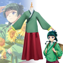 Load image into Gallery viewer, Maomao Cosplay Costume Wig Anime The Apothecary Diaries Dress Skirt Green Top Kusuriya No Hitorigoto Halloween for Women