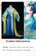 Load image into Gallery viewer, IN STOCK UWOWO Maomao Cosplay Anime The Apothecaryy Diariess Maomao Frog Green Hanfu Style Hunt Cosplay Costume New suit