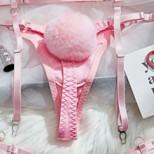 Load image into Gallery viewer, Bunny Girl Sexy Lingerie Set For Women Hollow Out See-Through Straps Patchwork Sexy Bunny Headband Lingerie Bra Set