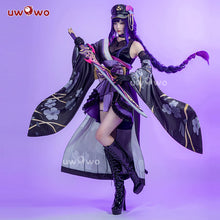 Load image into Gallery viewer, LAST BATCH UWOWO Genshin Impact Fanart Raiden Shogun Taisho Kimono Cosplay Costume