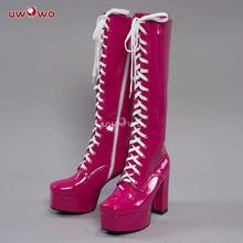 Load image into Gallery viewer, UWOWO Cosplay Shoes Universal Shoes Boots Black Blue White Rose High Tube Boots