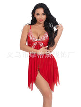 Load image into Gallery viewer, Foreign Trade Supply European and American New Sexy Lingerie Sexy Women's Lace Mesh Sexy Suspender Skirt Home Wear
