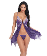 Load image into Gallery viewer, Foreign Trade Supply European and American New Sexy Lingerie Sexy Women's Lace Mesh Sexy Suspender Skirt Home Wear
