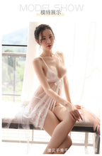 Load image into Gallery viewer, Sexy Lingerie Women's Camisole See-Through Lace Mesh Nightdress Seductive Open-Front Passion Set Erotic Lingerie 1707
