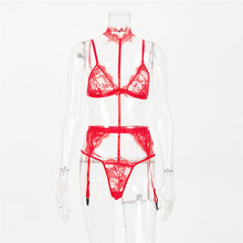 Load image into Gallery viewer, Foreign trade supply European and American new sexy lingerie sexy halter one-piece three-point sexy suit factory direct sales
