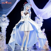 Load image into Gallery viewer, LAST BATCH UWOWO Genshin Impact Fanart Ganyu White Gown Dress Cosplay Costume
