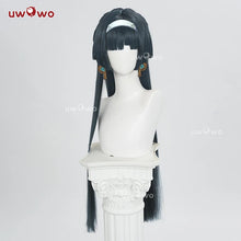 Load image into Gallery viewer, UWOWO Astra Yao Wig Game Zenless Zone Zero ZZZ Astra Yao Cosplay Wig Dark Green Hair Halloween Wig

