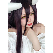 Load image into Gallery viewer, In Stock DAZCOS Anime Overlord Albedo Cosplay Costume Halloween Christmas Costume Cos Women White Dress Overlord Albedo Cosplay
