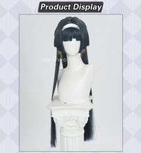 Load image into Gallery viewer, UWOWO Astra Yao Wig Game Zenless Zone Zero ZZZ Astra Yao Cosplay Wig Dark Green Hair Halloween Wig
