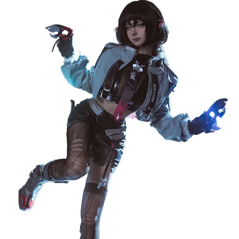 UWOWO Jane Doe Cosplay Collab Series: Game Zenless Zone Zero ZZZ Jane Doe Cosplay Costume With Props Halloween Costume