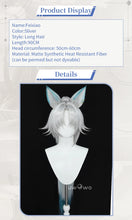 Load image into Gallery viewer, UWOWO Feixiao Wig Game Honkai Star Rail Feixiao Cosplay Wig Fei Xiao Wig Sliver Dusty blue Hair Long Hair Halloween Wig
