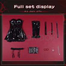 Load image into Gallery viewer, 【Halloween Special Offer 68% OFF】IN STOCK Misa Amanee Cosplay Anime DokiDoki-SR Women Black Leather Dress Halloween Costume
