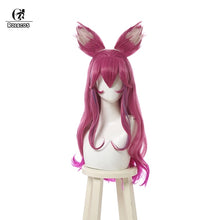 Load image into Gallery viewer, ROLECOS LOL Spirit Blossom Ahri Cosplay Costume Ahri Cosplay Wig Game LOL Ahri Costume Women Kimono Hanfu Full Set Chinese Dress

