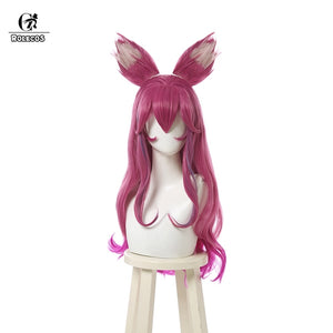 ROLECOS LOL Spirit Blossom Ahri Cosplay Costume Ahri Cosplay Wig Game LOL Ahri Costume Women Kimono Hanfu Full Set Chinese Dress