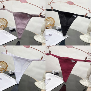 2PCS/Set Cotton Panties Sexy G-String Women&#39;s Underwear T-Back Lingerie for Female Panties Underpants Briefs Thong Intimates