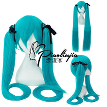 Load image into Gallery viewer, 28 Colors Miku Cosplay Wig Long Heat Resistant Synthetic Hair Clip Ponytails Wigs
