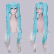 Load image into Gallery viewer, 28 Colors Miku Cosplay Wig Long Heat Resistant Synthetic Hair Clip Ponytails Wigs
