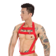 Load image into Gallery viewer, CLEVER-MENMODE Chest Bondage Lingerie Sexy Body Harness Men Elastic Belt Straps Halter Neck Costume Wear hombre Erotic Clothing
