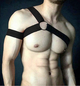 CLEVER-MENMODE Harness Bondage Costume Men Sexy Chest Shoulder Elastic Belt Harness hombre Body bdsm Stage Clubwear Lingerie