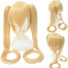 Load image into Gallery viewer, 28 Colors Miku Cosplay Wig Long Heat Resistant Synthetic Hair Clip Ponytails Wigs
