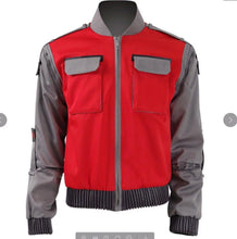 Load image into Gallery viewer, High-quality Back To The Future Cosplay Costume Jr Marlene Seamus Marty Mcfly Jacket Orange Outwear Coat Made Any Size
