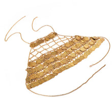 Load image into Gallery viewer, Full Coins Tassel Chest Chain For Summer Beach Party Bohemian Gypsy Afghan Ethnic Slave Harness Underwear Bra Sexy Body Jewelry
