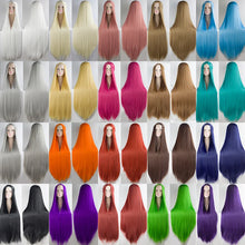 Load image into Gallery viewer, 100cm cosplay Long Wig HSIU high temperature fiber Synthetic Wigs Cosplay Wigs Party Wigs 21 color
