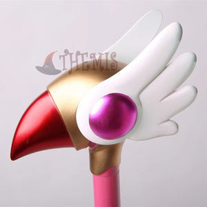 Athemis The Magic Card Girl Sakura Bird Head Staff Cardcaptor Sakura Magic Wand High Quality Same As Original Character