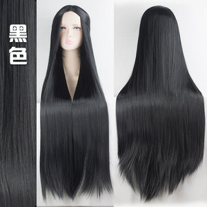 100cm cosplay Long Wig HSIU high temperature fiber Synthetic Wigs Cosplay Wigs Party Wigs 21 color