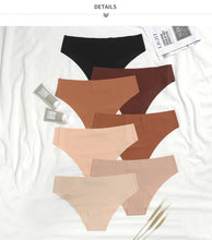 Load image into Gallery viewer, 3 Pcs Set Seamless Panties for Women Breathable Low Waist Sexy Underwear Solid Silk Briefs Invisible Seamless Panties Woman
