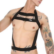 Load image into Gallery viewer, CLEVER-MENMODE Chest Bondage Lingerie Sexy Body Harness Men Elastic Belt Straps Halter Neck Costume Wear hombre Erotic Clothing

