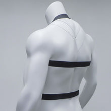 Load image into Gallery viewer, CLEVER-MENMODE Chest Bondage Lingerie Sexy Body Harness Men Elastic Belt Straps Halter Neck Costume Wear hombre Erotic Clothing
