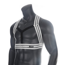 Load image into Gallery viewer, CLEVER-MENMODE Arnes Hombre Mens Bondage Harness Shoulder Body Chest Straps Lingerie Muscle Elastic Harness Halter Neck Straps
