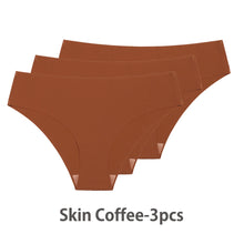 Load image into Gallery viewer, 3 Pcs Set Seamless Panties for Women Breathable Low Waist Sexy Underwear Solid Silk Briefs Invisible Seamless Panties Woman
