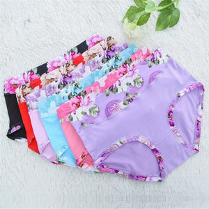 5Pack Women's Sexy Underwear -Lace Band Cotton Thong Panties