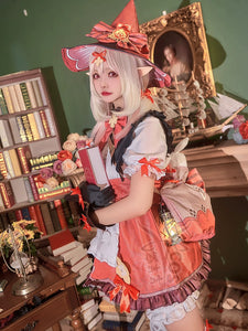 Original God Cos Koli Witch New Skin Qi Flower Star Candle Little Devil Cosplay Suit Anime Game C Suit Full Set