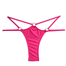 Load image into Gallery viewer, New Style Fashion Super Sexy Cross T-Back Bikini Pants Double Straps Tension Adjustment Bikini Swimming Trunks
