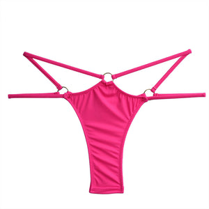 New Style Fashion Super Sexy Cross T-Back Bikini Pants Double Straps Tension Adjustment Bikini Swimming Trunks